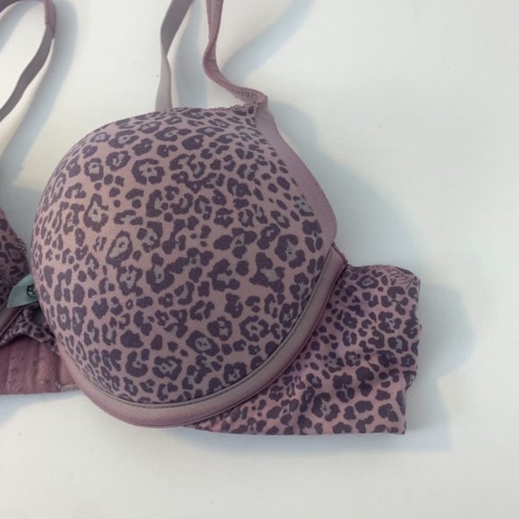 Victoria's Secret Mauve Leopard Print Body By Victoria Perfect Shape Bra - Picture 5 of 6